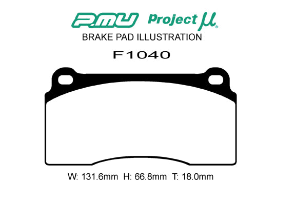 PROJECT MU BRAKE PADS NS-C FOR BREMBO FOR  F1040-NS-C
