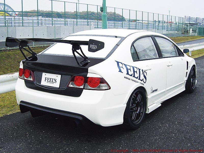 FEEL'S HONDA TWINCAM LIGHTWEIGHT TRUNK PLAIN CARBON FOR HONDA CIVIC FD2 TypeR Feels-00305