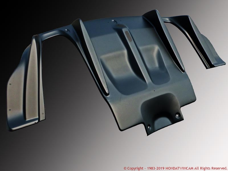 FEEL'S HONDA TWINCAM REAR DIFFUSER PANEL FOR LEFT AND RIGHT W OUT MUFFLER PLAIN CARBON FOR HONDA CIVIC FD2 TypeR Feels-00312
