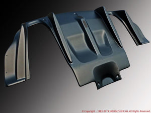 FEEL'S HONDA TWINCAM REAR DIFFUSER PANEL FOR LEFT AND RIGHT W OUT MUFFLER MATT BLACK FOR HONDA CIVIC FD2 TypeR Feels-00311