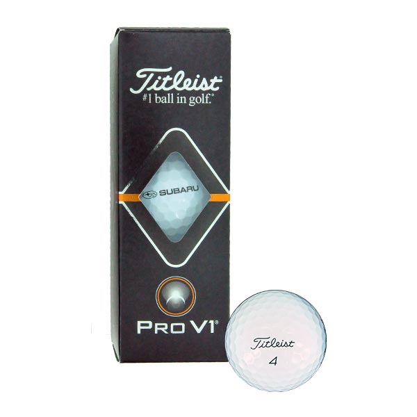 SUBARU GOLF BALL / TITLEIST PRO V1 (3 PIECES) YELLOW For FHAJ19002702