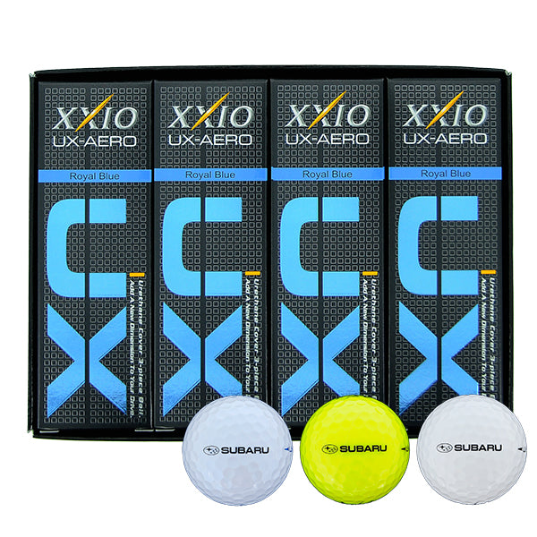 SUBARU GOLF BALL XXIO UX-AERO 1 DOZEN WHITE OUTDOOR & SPORTS GOODS  FHDL16038001