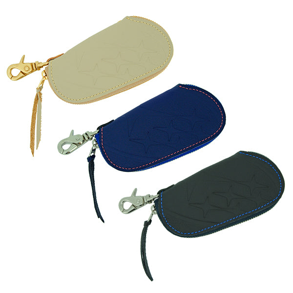 SUBARU GENUINE SEAT LEATHER COLLECTION / KEY CASE NAVY For FHPL15050002