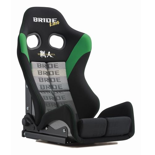 BRIDE GIAS III KEIICHI TSUCHIYA SPECIAL EDITION MODEL BLACK & GREEN SUPER ARAMID BLACK SHELL STANDARD CUSHION FOR  G61DSR