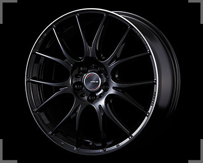 RAYS HOMURA 2X7Plus 19x7.5J +45(37) 5x114.3 Glossy Black/RimEdge