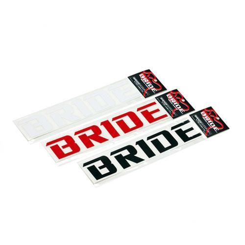 BRIDE BRIDE LOGO STICKER/WHITE HSSW01