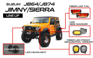 CRYSTAL EYE LED HIGH MOUNT STOP LAMP BLACK FOR SUZUKI JIMNY JB64 JB74 X054-BK