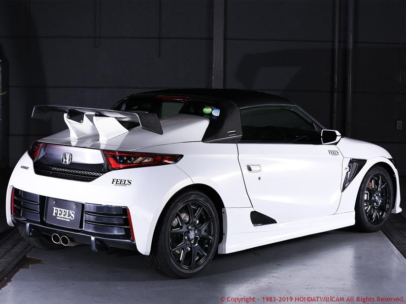 FEEL'S HONDA TWINCAM 3D GT WING PLAIN CARBON FOR HONDA S660 JW5 Feels-00804