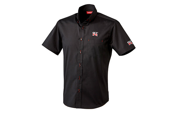 NISSAN GT-R BUTTON-DOWN SHIRT SHORT SLEEVE M FASHION GOODS   KWA0103L02