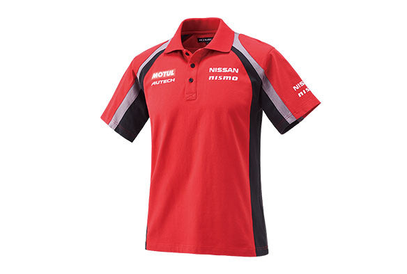 NISSAN TEAM COLOR POLO SHIRT RED S FASHION GOODS   KWA0160H01RD