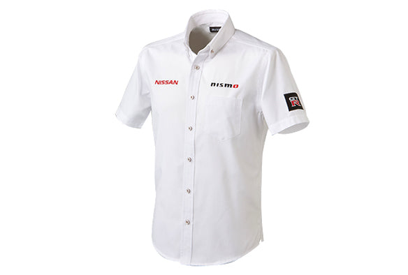 NISSAN REPLICA BUTTON-DOWN SHIRT SHORT SLEEVE M FASHION GOODS   KWA0160L22WT