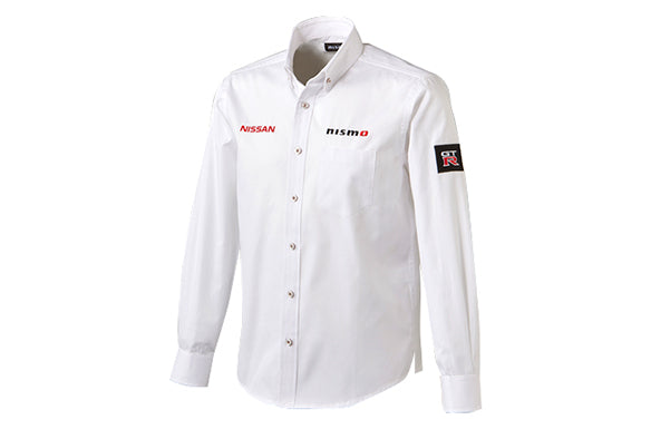 NISSAN REPLICA BUTTON-DOWN SHIRT LONG SLEEVE M FASHION GOODS   KWA0160L32WT