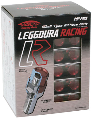 KYO-EI KICS LEGGDURA RACING BOLT (20PCS) RED M12xP1.5 KIC3128R20