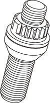 KYO-EI PARTS (ONE) BODY LOCK BOLT PART 1PC M12xP1.5 YL3128