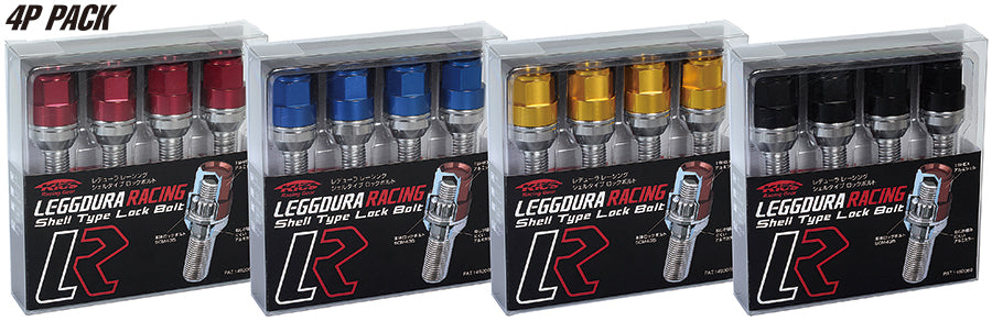 KYO-EI KICS LEGGDURA RACING LOCK BOLT (4PCS) BLACK M14xP1.5 KIL8035K
