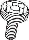 KYO-EI PARTS LOCK BOLT (1PCS) ZKIP