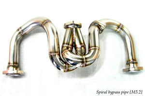 KREISSIEG F1 SOUND VALVETRONIC EXHAUST SYSTEM ULTIMATE VER. TITANIUM FLOATING CURL TAIL SANDBLAST KSG LOGO MARK FOR FERRARI F355 M2.7 F355-15-TITANIUM-M27