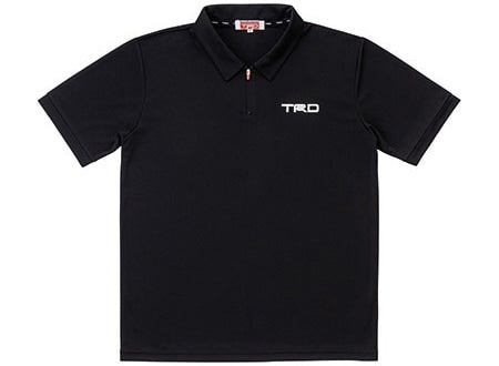 TRD DRY ZIP POLO SHIRT (M) WHITE For MS041-00004 - Black Hawk Japan