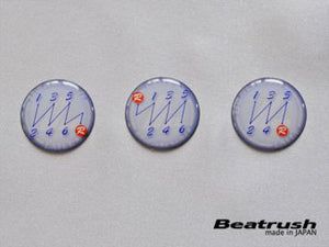LAILE BEATRUSH TITANIUM GEAR KNOB TYPE EBR SANDBLAST M10x1 25P A91012TB-EBR