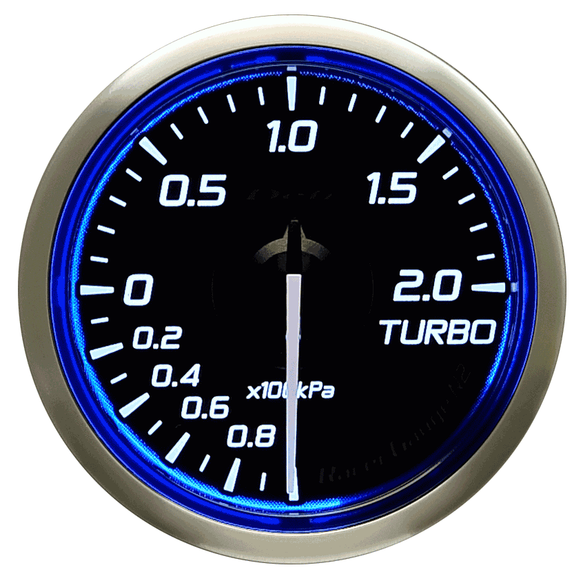 DEFI RACER GAUGE N2 TURBO -100kPa~+200kPa 52 BLUE FOR  DF16001