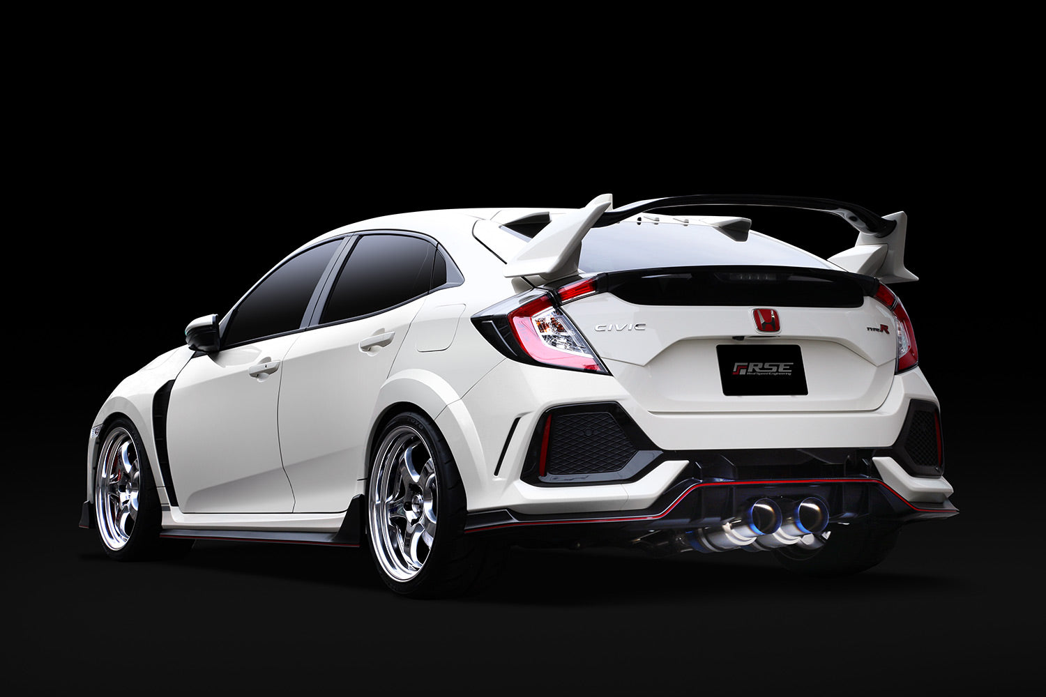 RSE FULL TITANIUM MUFFLER EXHAUST KIT TYPE-D FOR HONDA CIVIC TYPE R FK8 RB6090-HN06C