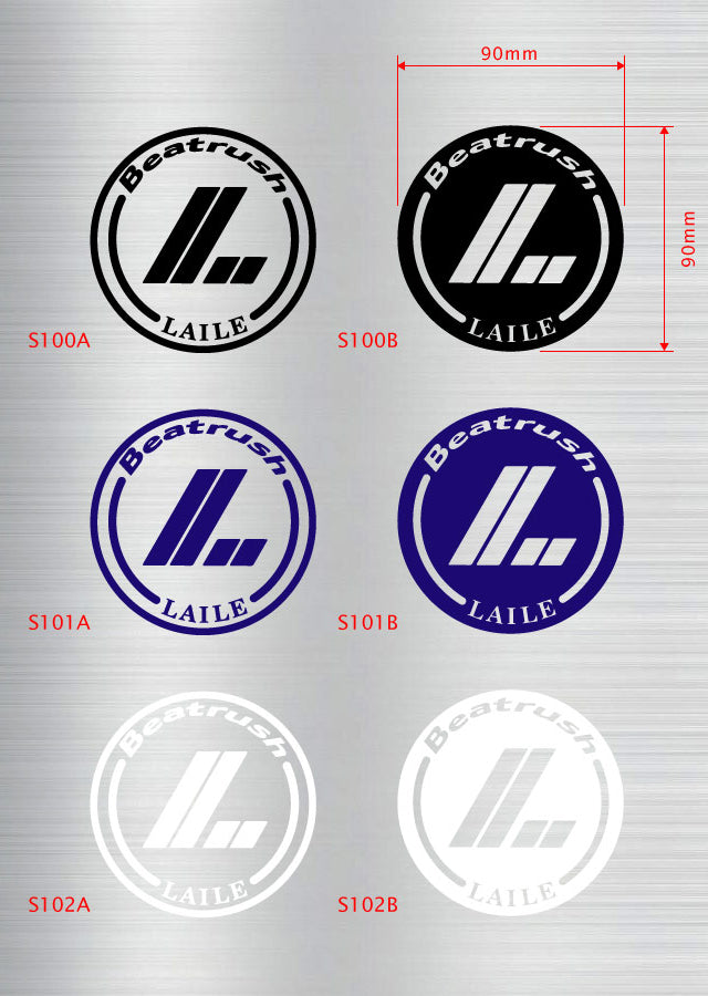 LAILE BEATRUSH LAILE CIRCLE TYPE STICKER WHITE B S102B