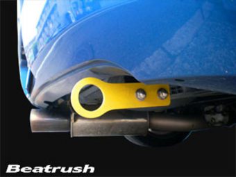 LAILE BEATRUSH REAR TOW HOOK RED For SUBARU IMPREZA WRX GDB GDA S106016TF-RA - Black Hawk Japan
