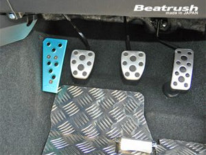 LAILE BEATRUSH DRIVER'S FOOTREST SILVER For SUBARU WRX STi VAB S46024DRS