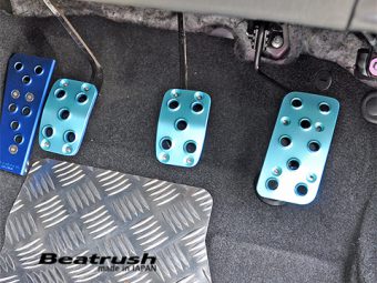 LAILE BEATRUSH FOOT PEDAL SET BLACK For SUBARU WRX STi VAB S46024PS-AK