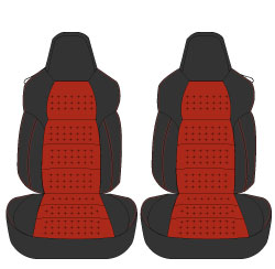 AUTOWEAR SEAT COVER BLACK RED FOR HONDA S660 JW5 1921-BKRD