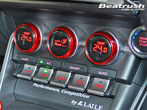LAILE BEATRUSH AIR CONDITIONER DIAL RING SILVER FOR TOYOTA GR 86 ZN8 SUBARU BRZ ZD8 S76402ARS