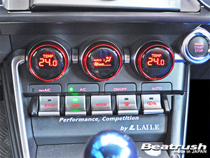 LAILE BEATRUSH AIR CONDITIONER DIAL RING SILVER FOR TOYOTA GR 86 ZN8 SUBARU BRZ ZD8 S76402ARS