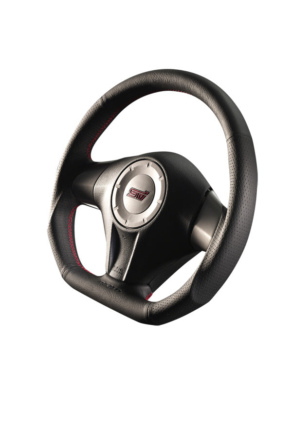 DAMD STEERING WHEEL  For SUBARU IMPREZA WRX-STI GD GH (E ~ G) 04/6 ~ SS358-D-F Red Stitch