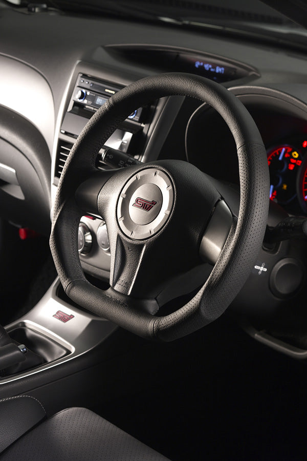 DAMD STEERING WHEEL  For SUBARU FORESTER SG (C ~ F) 03/11 ~ 07/1 SS358-D-F Black stitch