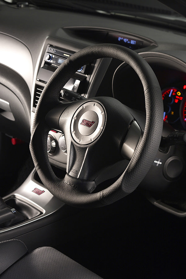 DAMD STEERING WHEEL  For SUBARU FORESTER SH (A ~) 07/12 ~ SS358-S-L Black stitch
