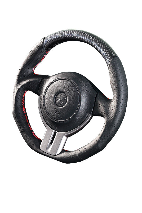 DAMD STEERING WHEEL  For SUBARU BRZ ZC ZN (A ~ D) 12/4 ~ 16/7 SS358-Z Carbon Red stitch