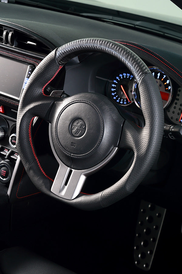 DAMD STEERING WHEEL  For TOYOTA FT86 ZC ZN (A ~ D) 12/4 ~ 16/7 SS358-Z Carbon Red stitch