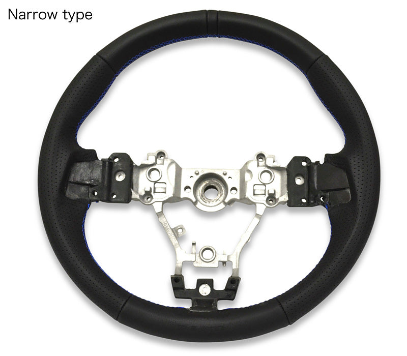 DAMD NARROW STEERING WHEEL  For SUBARU WRX S4 / STI VAB VAG (A~) 14/8~ SS360-RS Blue Stitch