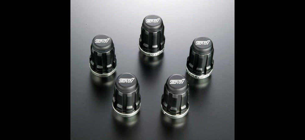 STI WHEEL NUT SET (BLACK) For IMPREZA 4DooR (GD) ST28170ST020