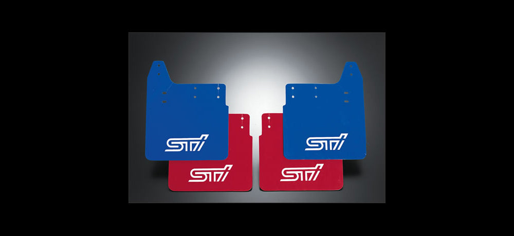 STI MUD FLAP R SWRT BLUE For IMPREZA 4DooR (GD) ST960114S251