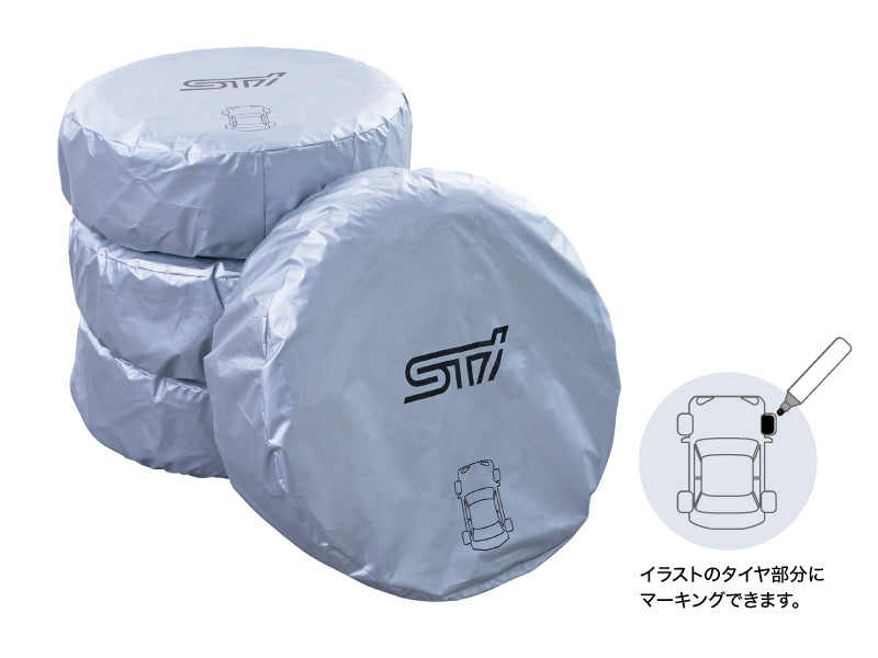 STI MARKER WITH A TIRE COVER SEPARATELY M CAR ACCESSORIES GOODS   STSG13100031 - Black Hawk Japan