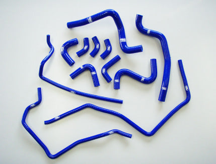SAMCO SPORT HEATER HOSE KIT BLUE FOR SUBARU IMPREZA GDB (WRX STI A・B) 40TCS522-ANC-BLUE
