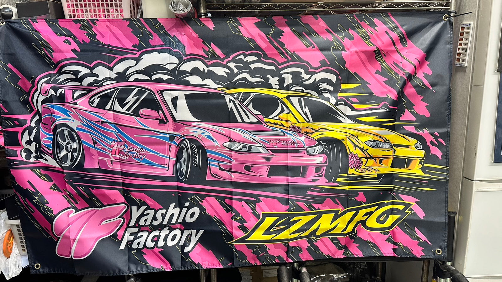 YASHIO FACTORY X LZMFG COLLABORATION BANNER YASHIO-FACTORY-00091 - Black Hawk Japan