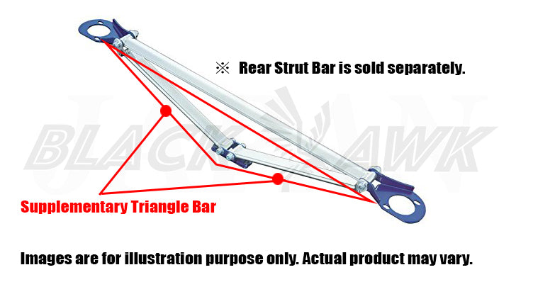 CUSCO Supplementary Triangle Rear Strut Bar For NISSAN Silvia PS13 2WD 20002000T 220 544 A