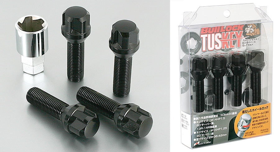 KYO-EI BULL LOCK TUSKEY BOLT (BLACK) M14xP1.25 T635B-28