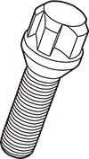 KYO-EI x1 BODY LOCK BOLT (CHROME) M14xP1.5 YT8A135