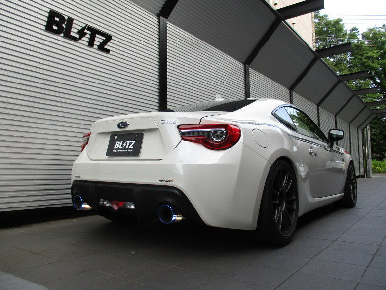 BLITZ NUR-SPEC CE CR STYLED EXHAUST For TOYOTA 86 ZN6 FA20 63176C (CARBON RED)