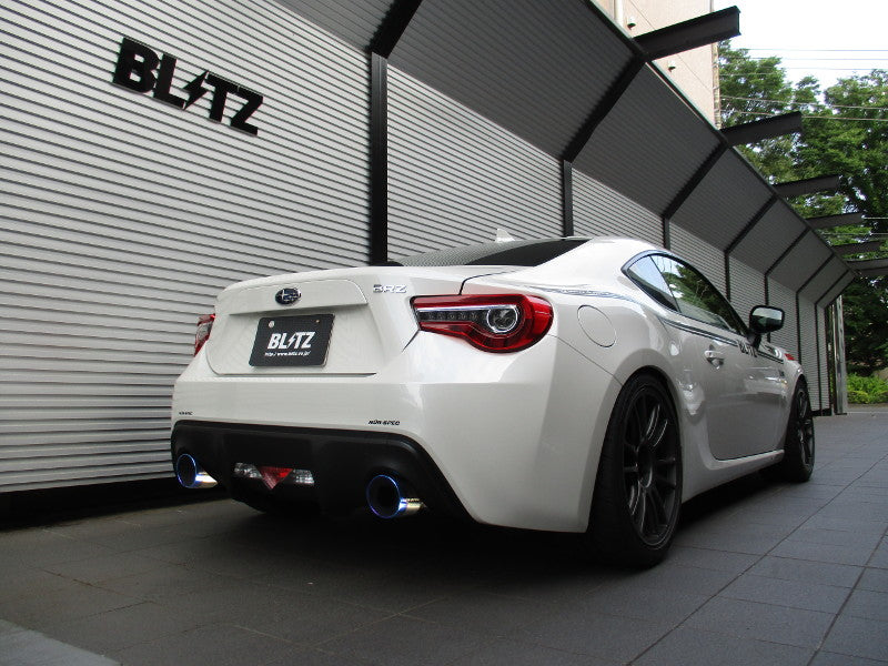 BLITZ NUR-SPEC CE CR STYLED EXHAUST For TOYOTA 86 ZN6 FA20 63176C (CARBON RED)