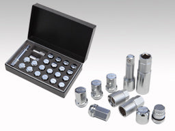 RAYS LOCK & NUT 19HEX 2 PIECE DOUBLE LOCK NUT SYSTEM KIT (FOR L35-5H) CHROME PLATED M12X1.5 FOR  7418-CHROME-M12-1-5