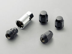 MUGEN WHEEL NUT & LOCK SET 4H Black For HONDA FIT GR1 2-8 08181-M07-K0S0-BL